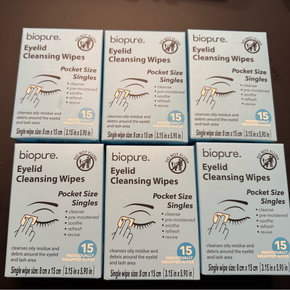 Eyelid Cleansing Wipes - Blue